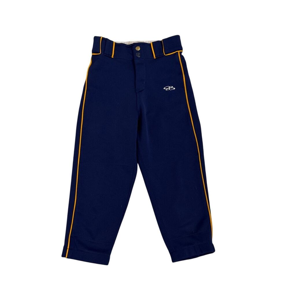 Boombah Hypertech Pipe Plus Baseball Pants Navy Yellow Size Youth 24 (Medium)